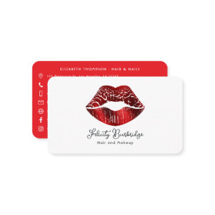 Beauty Salon QR Code Visitenkarte