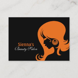 Beauty Salon Terminkarte (Orange)