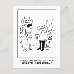 Beauty Salon Überraschung Postkarte