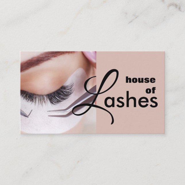 Beauty Salon Wellness-Center Lashes Brows Business Visitenkarte (Vorderseite)