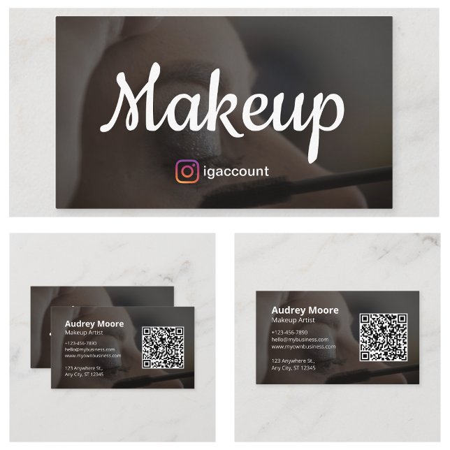 Beauty Salons Esthetician Makeup Künstler Visitenkarte (Beauty Salons Esthetician Makeup Artist Business Card
)