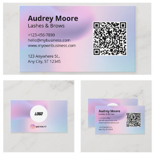 Beauty Salons Eyelash Beruflich Modern Visitenkarte