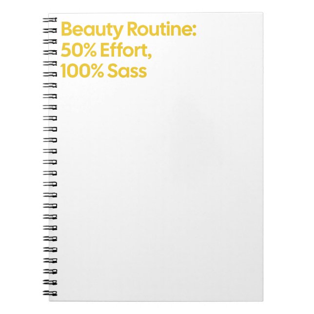 Beauty Sass Quote Spiral Notebook Notizblock (Vorderseite)