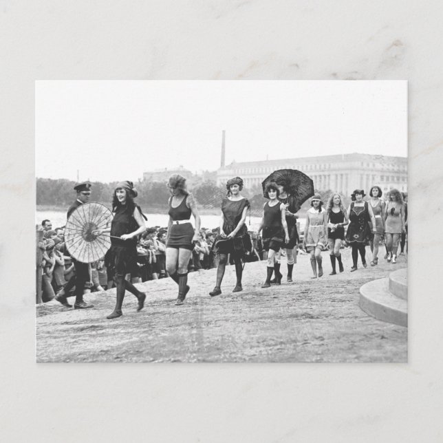 Beauty Show Glamour Girls Vintag 1922 Postkarte (Vorderseite)