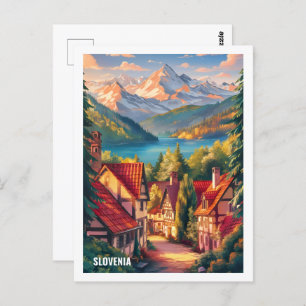 Beauty Slovenien Famous Travel Place Postkarte