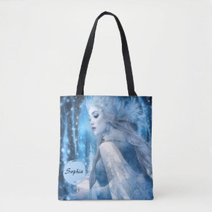 Beauty Snow Queen im Winter Wonderland gefroren
