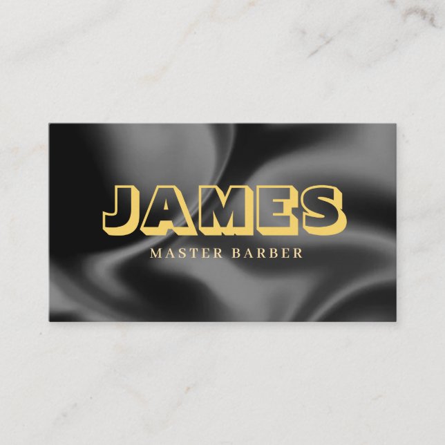 Beauty Studio Barber Business Card Visitenkarte (Vorderseite)