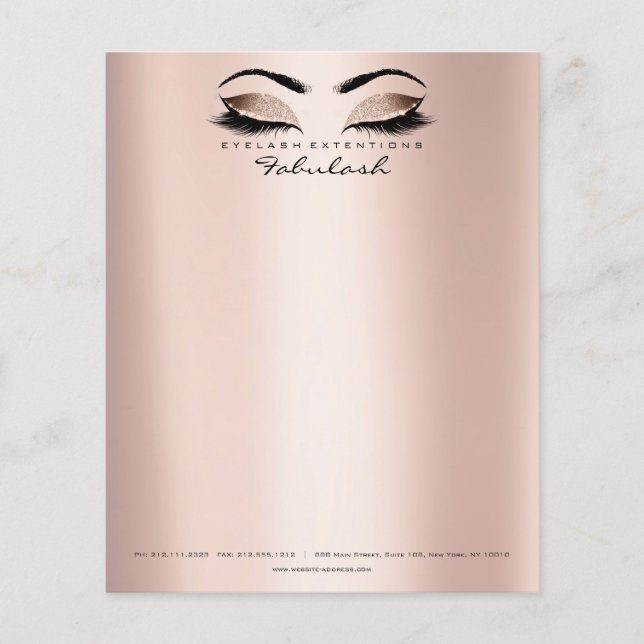 Beauty Studio Lashes Makeup Stylist Artist Flyer (Vorne)