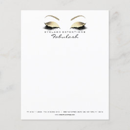 Beauty Studio Lashes Makeup Stylist Eyebrows Flyer