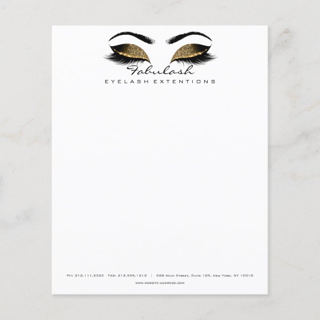 Beauty Studio Lashes Makeup Stylist Flyer (Vorne)