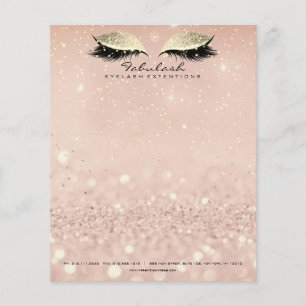 Beauty Studio Lashes Makeup Stylist Gold Blush1 Flyer