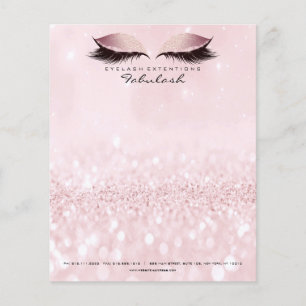Beauty Studio Lashes Makeup Stylist Pastell Pink Flyer