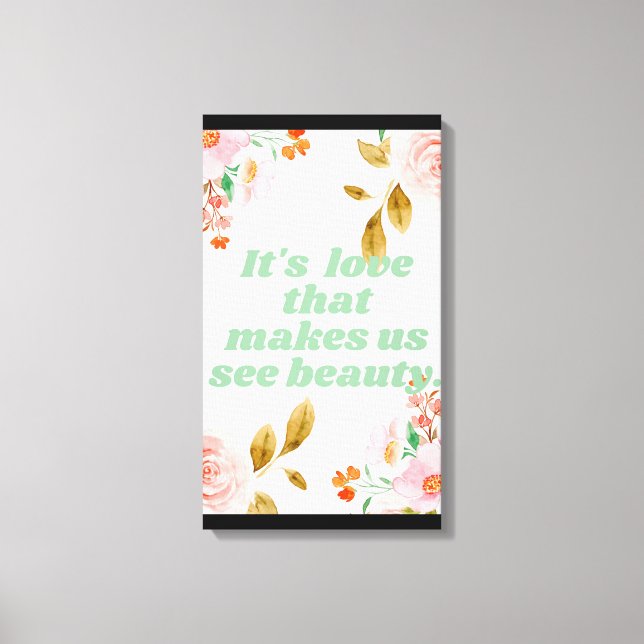 Beauty und Liebe Canvas Print Leinwanddruck (Vorderseite)