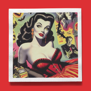 Beauty Vampire Button-up Serviette
