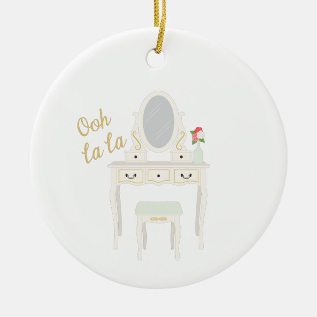 Beauty Vanity Keramik Ornament (Vorne)