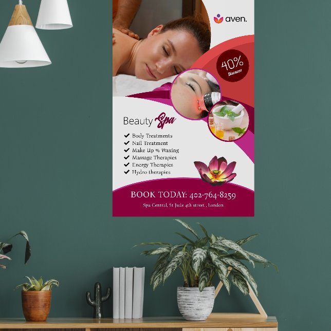 Beauty Wellness-Center Custom Poster (Wohnzimmer 1)
