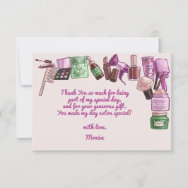 Beauty Wellness-Center Geburtstagsparty Dankeskarte