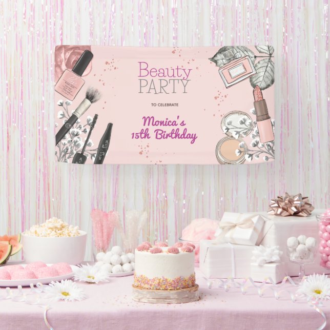 Beauty Wellness-Center mädchenhaft staubige Rose G Banner (Party)
