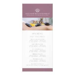 Beauty Wellness-Center Preisliste Menü Rosa Logo