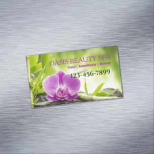 Beauty WELLNESS-CENTER Salon Aromatherapie Massage Magnetische Visitenkarte