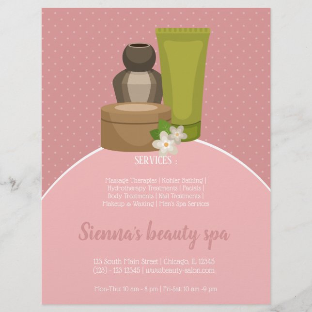 Beauty Wellness-Center Salon Flyer (Vorne)