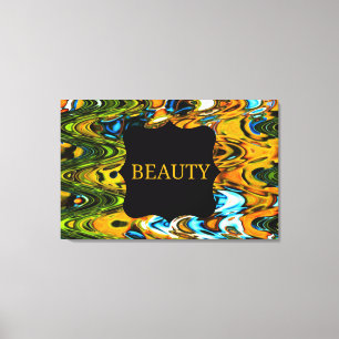 Beauty Wirbel Wall Leinwand