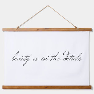 Beauty Wood Topped Wall Tapestry Wandteppich Mit Holzrahmen