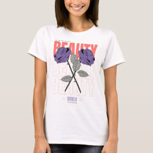 Beauty World Shirt - Gothic Rose Ästhetisches Desi