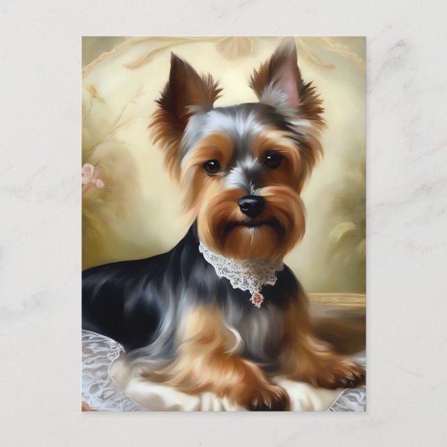 Beauty Yorkshire Terrier Niedlich Postkarte (Vorderseite)