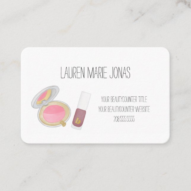 Beautycounter Consultant Product Business Card Visitenkarte (Vorderseite)