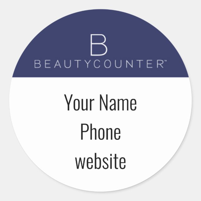 Beautycounter Custom Aufkleber (Vorderseite)