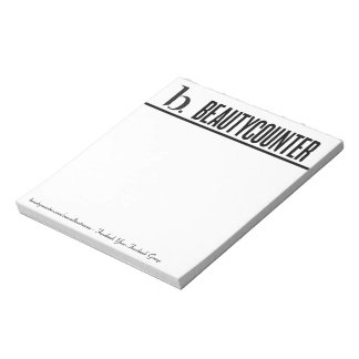 Beautycounter Notepad mit Informationen Notizblock