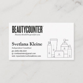 Beautycounter Visitenkarte-Schwarzes Visitenkarte