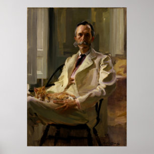 Beaux - Mann mit der Katze (Henry Sturgis) Poster