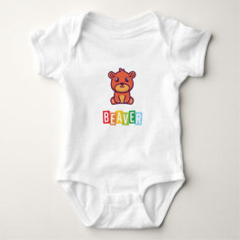 Beaver Baby Jersey Bodysuit Baby Strampler