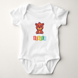 Beaver Baby Jersey Bodysuit Baby Strampler