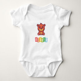 Beaver Baby Jersey Bodysuit Strampler