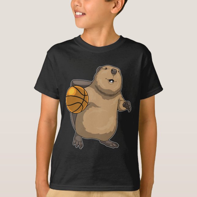 Beaver Basketball-Spieler Basketball T-Shirt (Vorderseite)