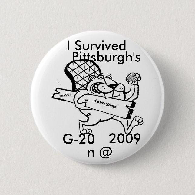 beaver Bewegung, ich überlebte, G-20, 2009, n @, Button (Vorderseite)