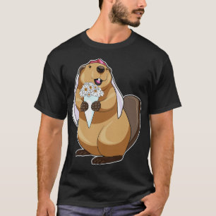 Beaver Bride Blume Wedding T-Shirt