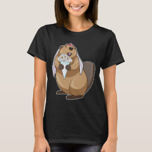 Beaver Bride Blume Wedding T-Shirt
