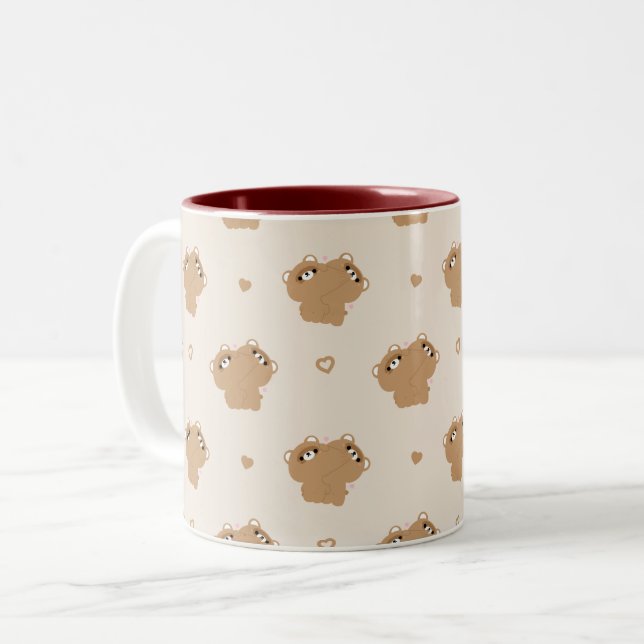 Beaver Couple Tasse (Vorderseite Links)