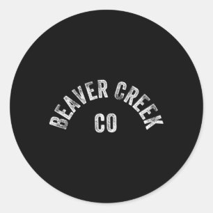 Beaver Creek Co Vintage Beaver Creek Colorado Loka Runder Aufkleber