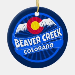 Beaver Creek-Colorado-Gebirgsexplosionsverzierung Keramikornament