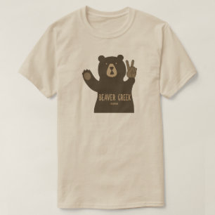 Beaver Creek Colorado Peace Bär T-Shirt