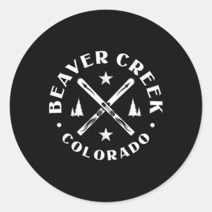 Beaver Creek Colorado Skifahren Ski Runder Aufkleber