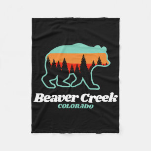 Beaver Creek Colorado Skifahren Snowboarden Bär Fleecedecke