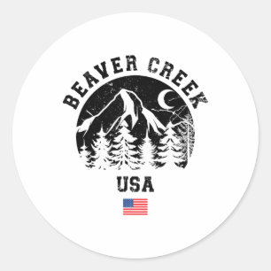 Beaver Creek Colorado Skigebiet Alpinski Alpine Fl Runder Aufkleber