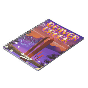 Beaver Creek Colorado Skiposter Notizblock