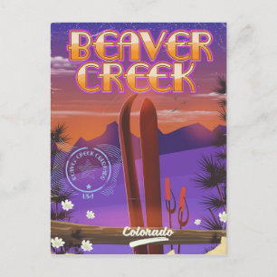 Beaver Creek Colorado Skiposter Postkarte
